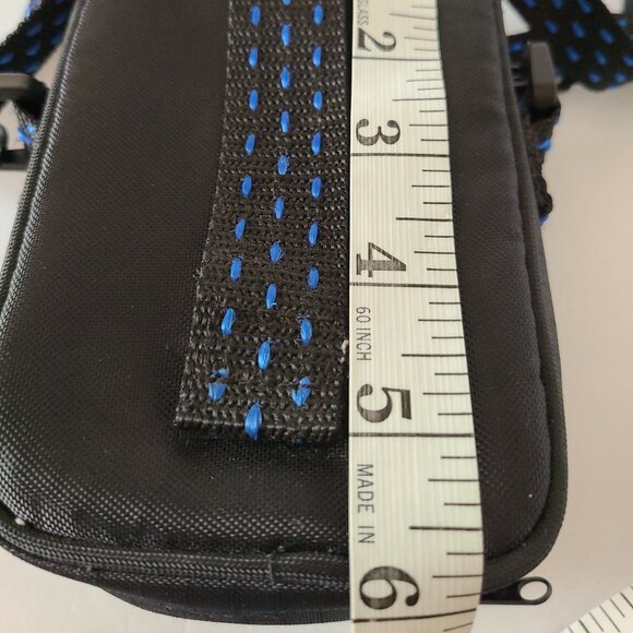 SAMSONITE JOURNEY 4 POCKET MEDIUM CAMERA PHOTO BAG BLUE/BLACK ADJUSTABLE. STRAP - Picture 9 of 13